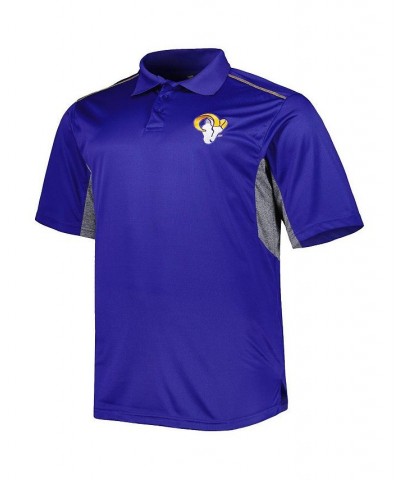 Men's Royal Los Angeles Rams Big and Tall Team Color Polo Shirt $27.95 Polo Shirts