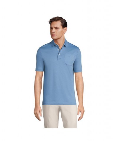 Men's Big and Tall Short Sleeve Super Soft Supima Polo Shirt with Pocket PD05 $28.68 Polo Shirts
