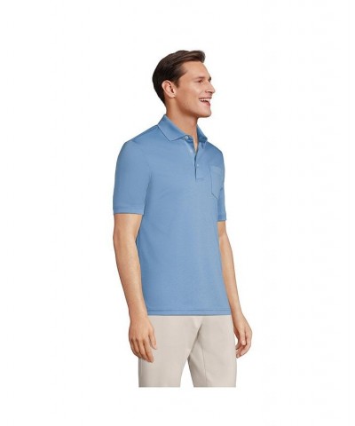 Men's Big and Tall Short Sleeve Super Soft Supima Polo Shirt with Pocket PD05 $28.68 Polo Shirts