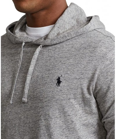 Men's Jersey Hooded T-Shirt Grey $35.78 Sweatshirt