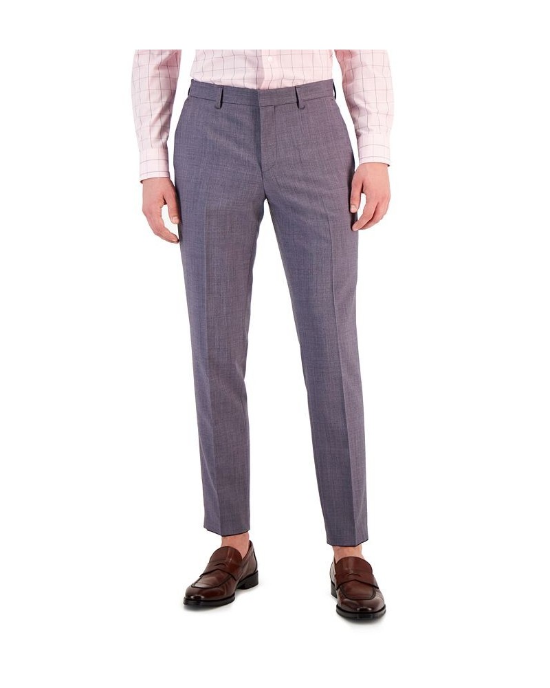 Boss Men's Slim-Fit Suit Pants Purple $66.56 Suits