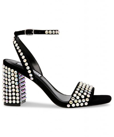 Women's Domini Embellished Two-Piece Ankle-Strap Sandals Gray $47.60 Shoes