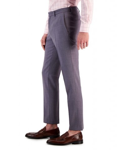 Boss Men's Slim-Fit Suit Pants Purple $66.56 Suits