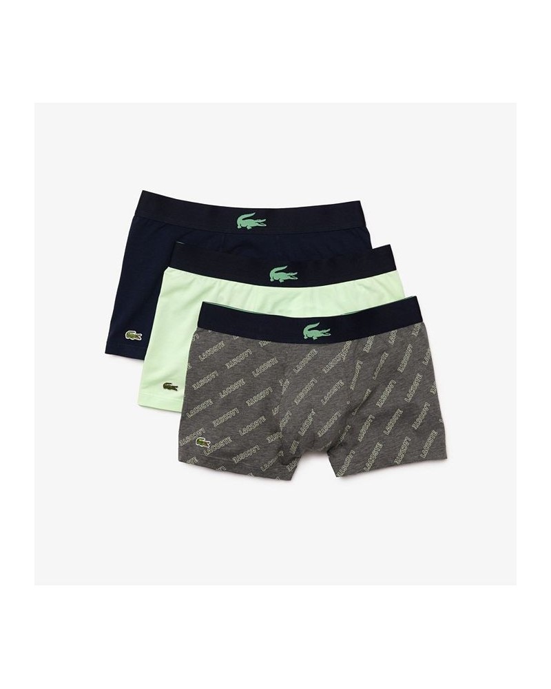 Men's Elasticized Waistband Trunks, Pack of 3 Multi $22.00 Underwear