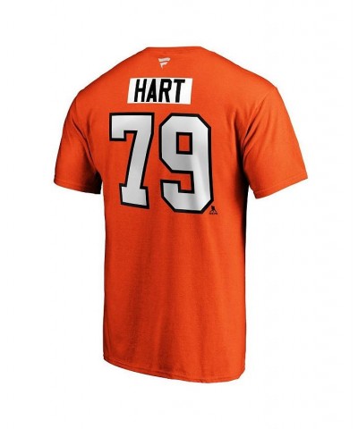 Men's Branded Carter Hart Orange Philadelphia Flyers Big and Tall Name & Number T-shirt $21.59 T-Shirts
