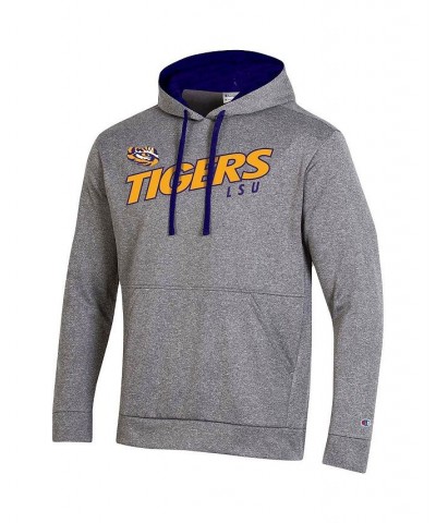 Men's Heathered Gray LSU Tigers Field Day Fleece Pullover Hoodie $35.25 Sweatshirt