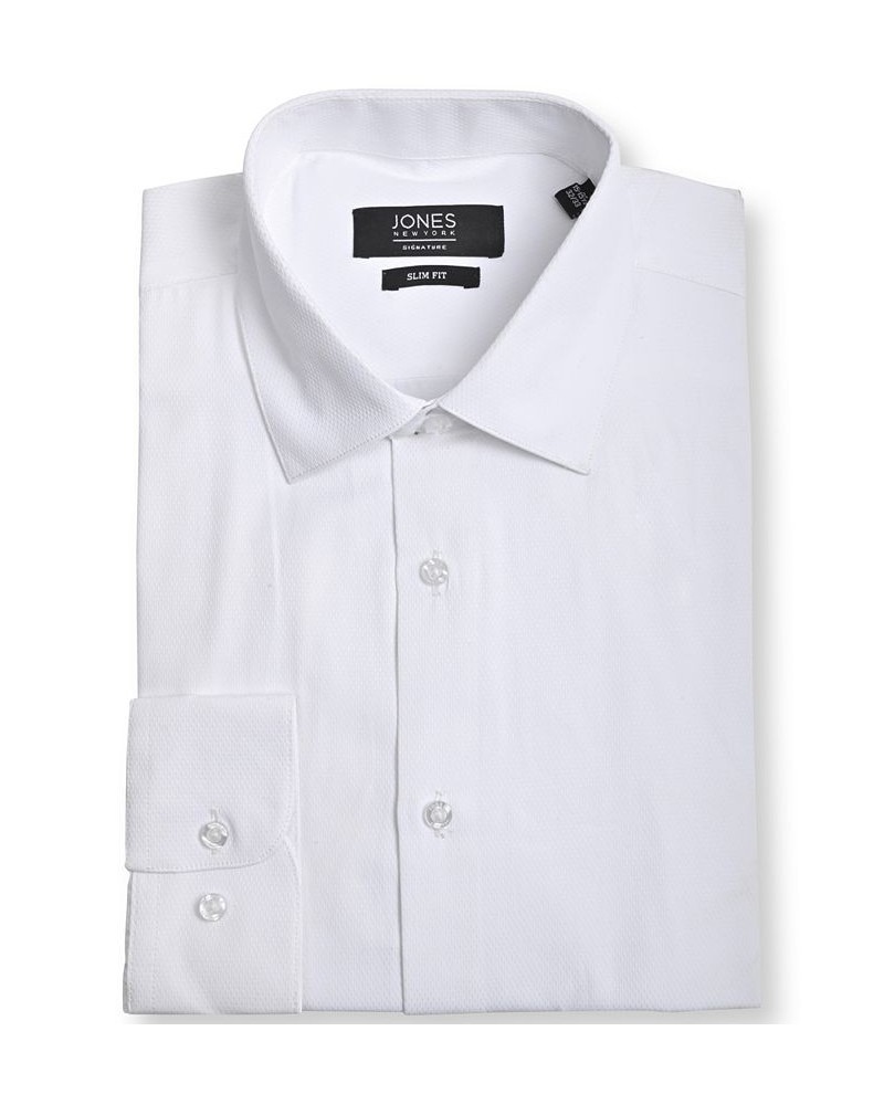 Men's Tear Drop Dobby Dress Shirt White $16.70 Dress Shirts