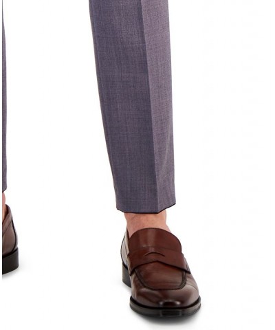 Boss Men's Slim-Fit Suit Pants Purple $66.56 Suits