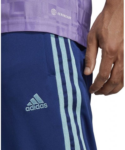 Tiro Three-Stripe Ankle-Zip Track Pants Blue $34.45 Pants