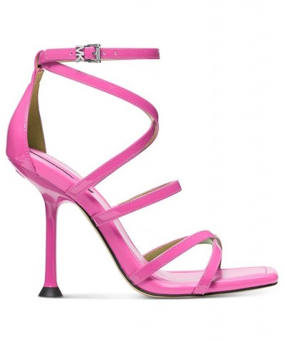 Women's Imani Strappy Dress Sandals Pink $67.65 Shoes