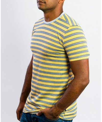 Men's Casual Comfort Soft Crewneck T-Shirt Yellow $16.23 T-Shirts