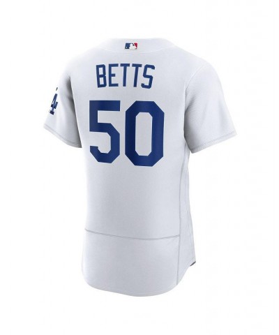 Men's Mookie Betts White Los Angeles Dodgers Home Authentic Player Jersey $115.50 Jersey