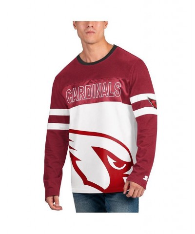 Men's Cardinal, White Arizona Cardinals Halftime Long Sleeve T-shirt $37.60 T-Shirts