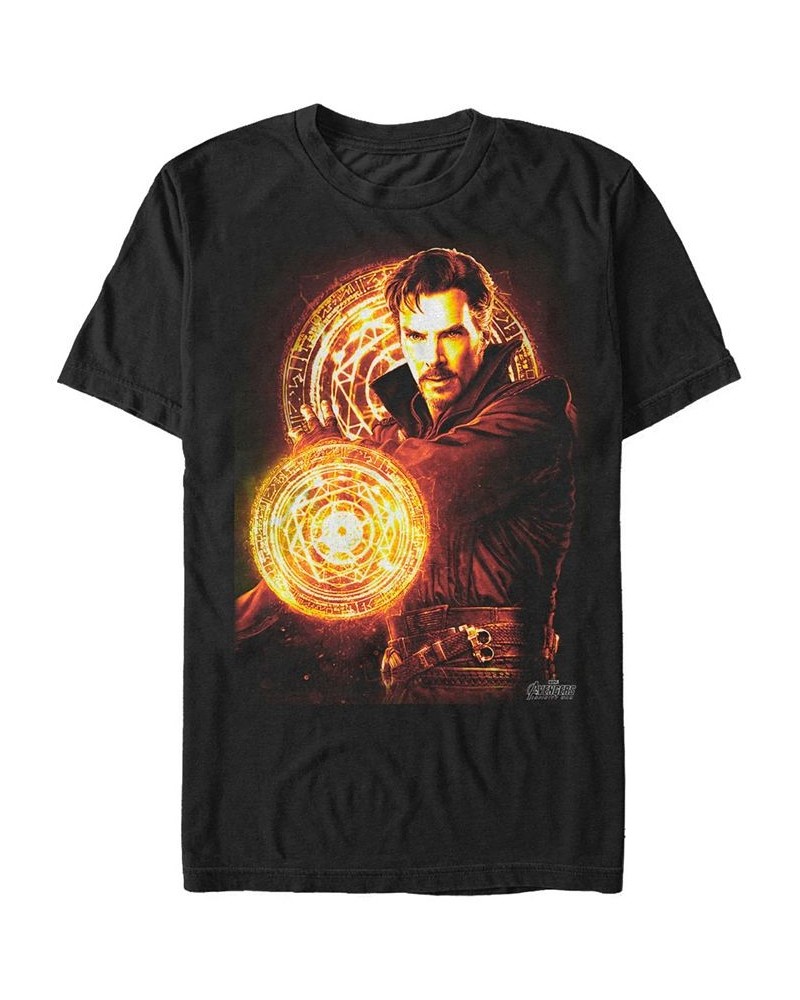 Marvel Men's Avengers Infinity War Doctor Strange Glowing Power Short Sleeve T-Shirt Black $20.64 T-Shirts