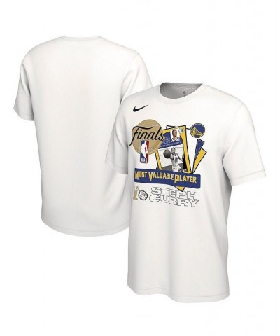 Men's Stephen Curry White Golden State Warriors 2022 NBA Finals Champions MVP T-shirt $17.64 T-Shirts