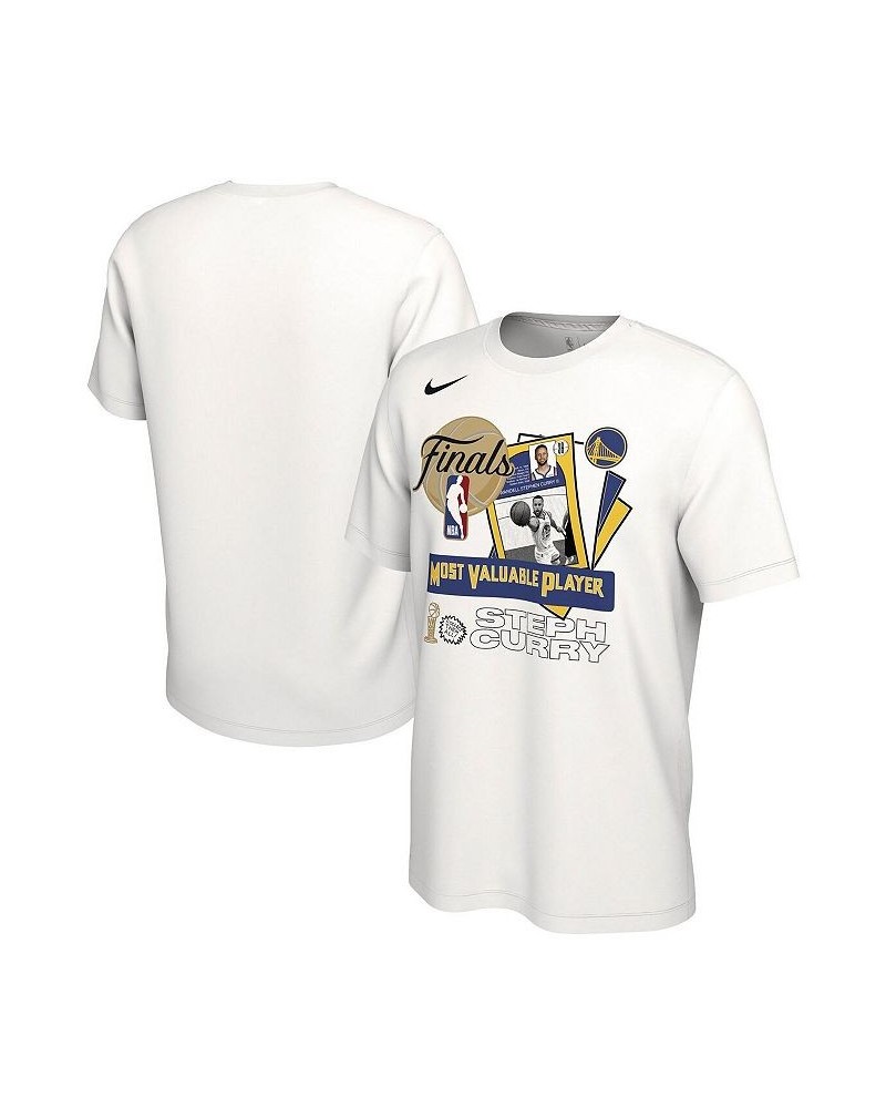 Men's Stephen Curry White Golden State Warriors 2022 NBA Finals Champions MVP T-shirt $17.64 T-Shirts