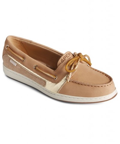 Women's Starfish Boat Shoes Tan/Beige $39.60 Shoes