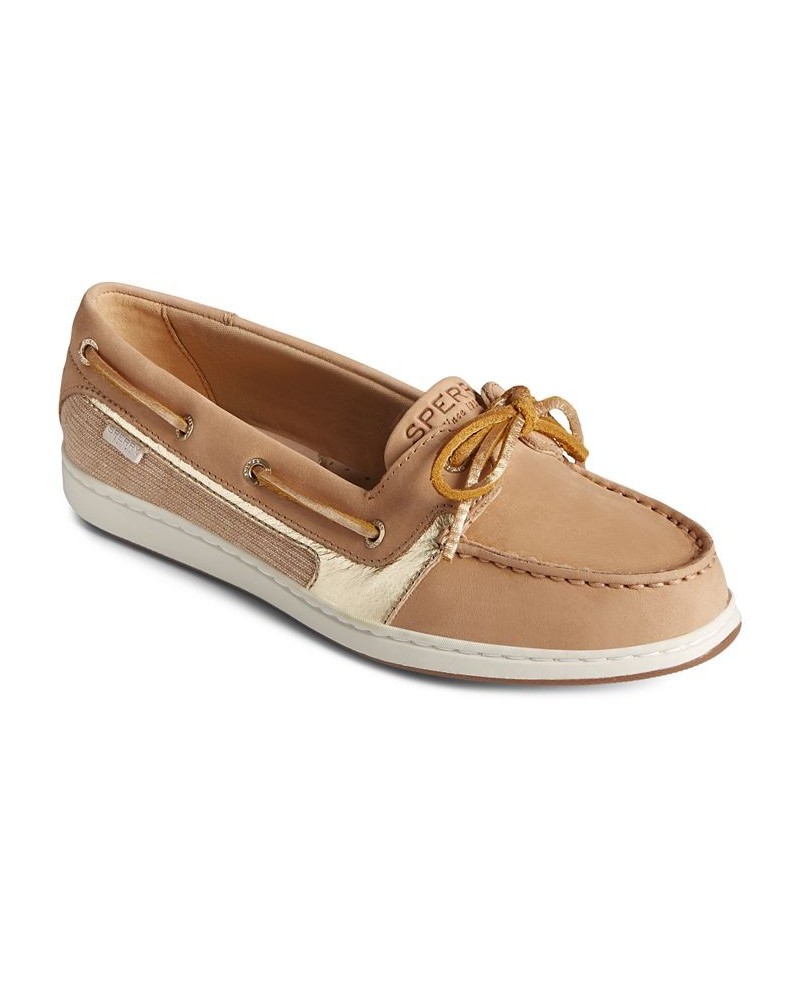 Women's Starfish Boat Shoes Tan/Beige $39.60 Shoes