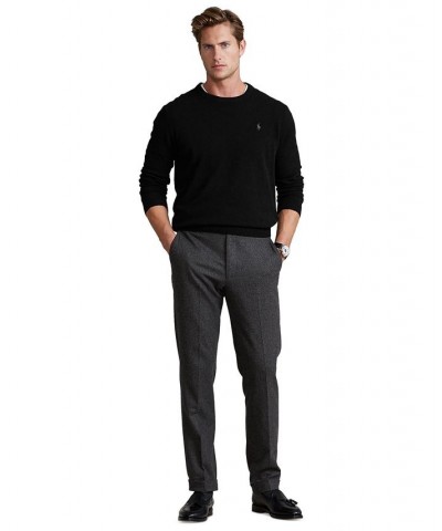 Men's Washable Cashmere Crewneck Sweater Black $59.65 Sweaters