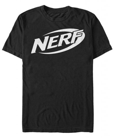 Nerf Men's Simple Logo Short Sleeve T-Shirt Black $15.75 T-Shirts