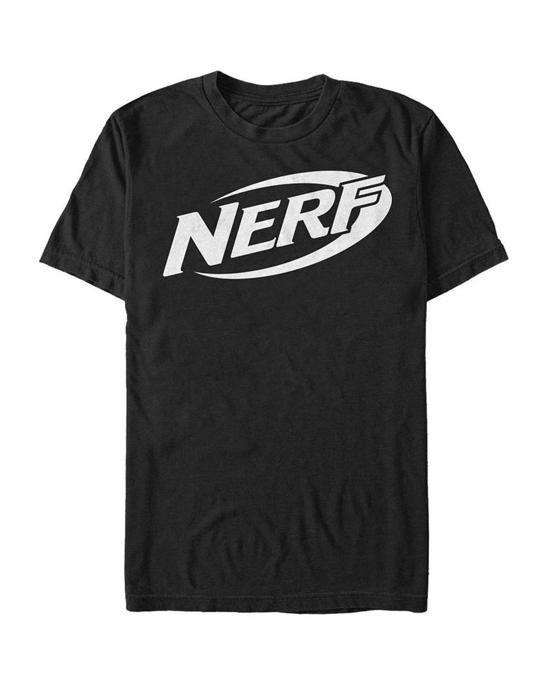 Nerf Men's Simple Logo Short Sleeve T-Shirt Black $15.75 T-Shirts