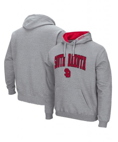 Men's Heathered Gray South Dakota Coyotes Arch and Logo Pullover Hoodie $23.64 Sweatshirt