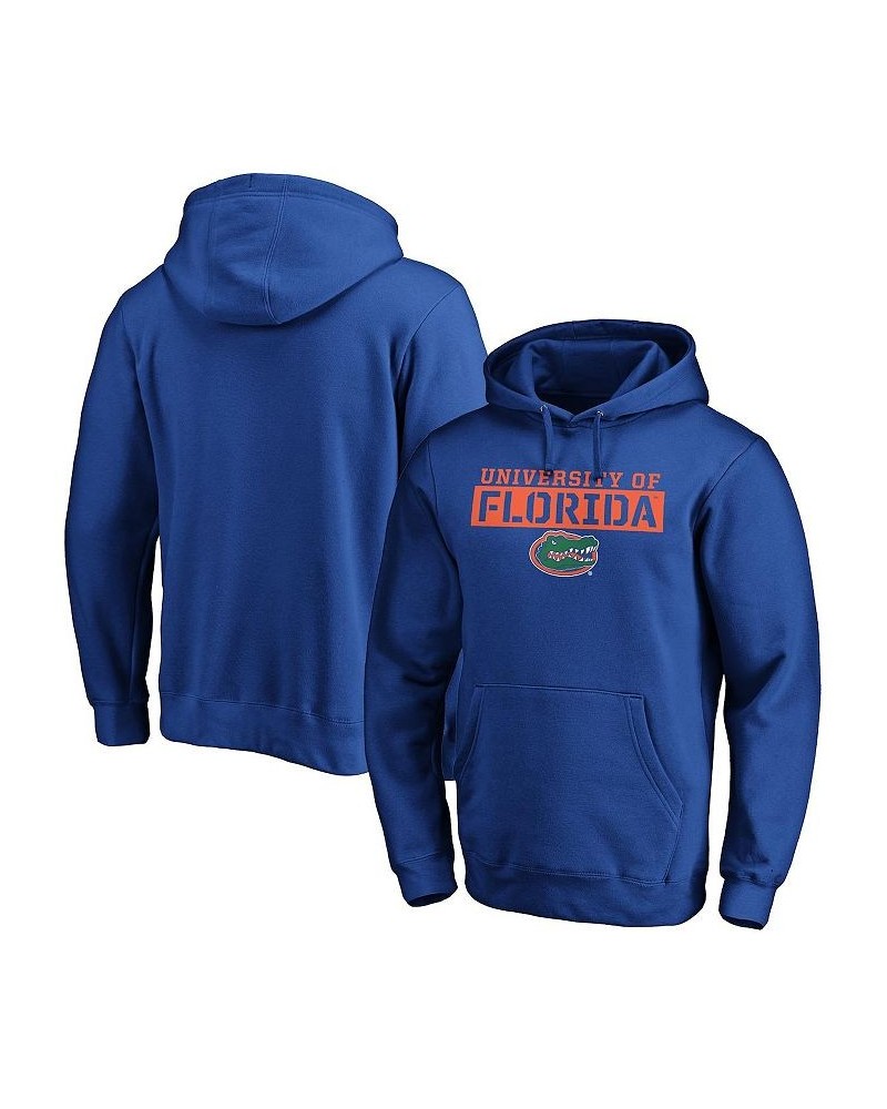 Men's Branded Royal Florida Gators Stencil Plane Fitted Pullover Hoodie $33.59 Sweatshirt