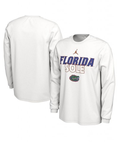 Men's Brand White Florida Gators On Court Long Sleeve T-shirt $20.00 T-Shirts
