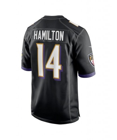 Men's Kyle Hamilton Black Baltimore Ravens 2022 NFL Draft First Round Pick Game Jersey $56.00 Jersey