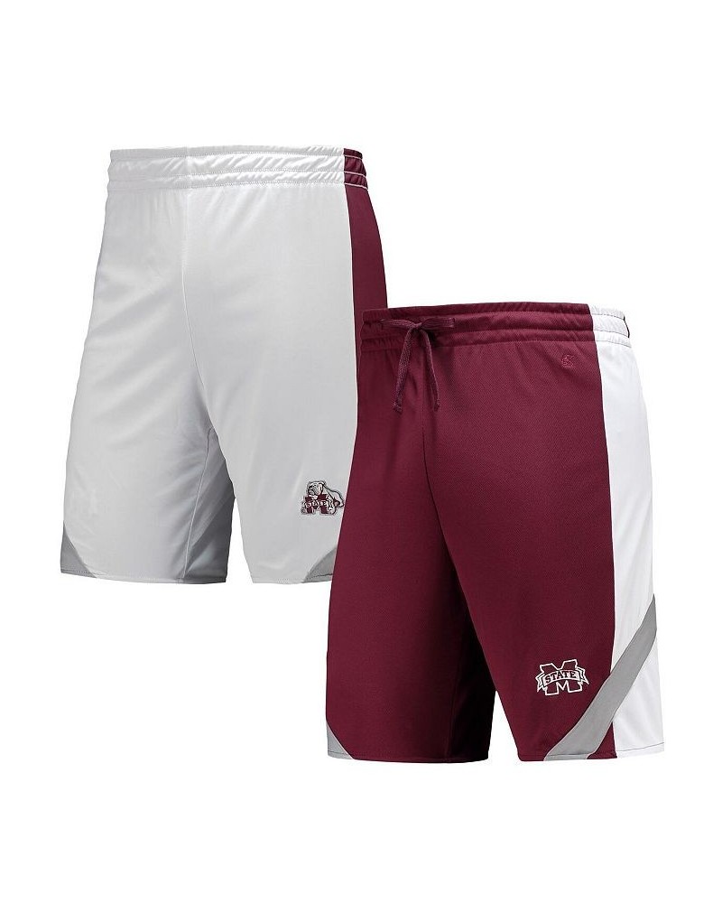 Men's Maroon, White Mississippi State Bulldogs Am I Wrong Reversible Shorts $25.75 Shorts