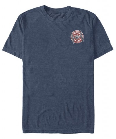 Star Wars Men's Tie Fighter Left Chest Logo Short Sleeve T-Shirt Blue $15.05 T-Shirts