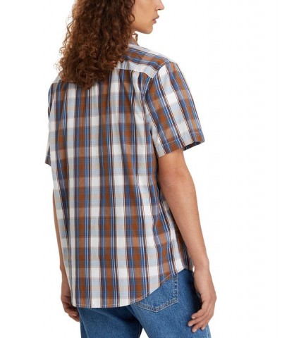 Men's Classic 1 Pocket Regular Fit Short Sleeve Shirt PD14 $25.85 Shirts