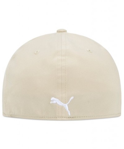 Men's Alloy Solid Color Cat Logo Stretch Fit Cap Natural $14.62 Hats