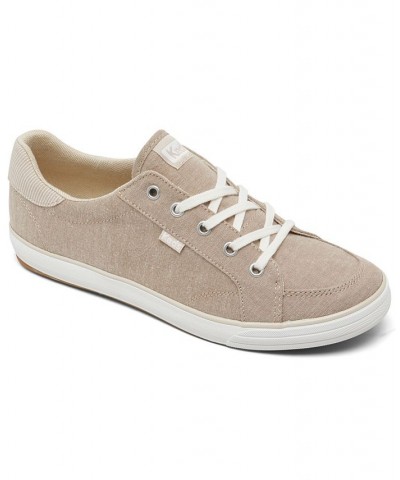 Women's Center III Chambray Casual Sneakers Tan/Beige $32.90 Shoes