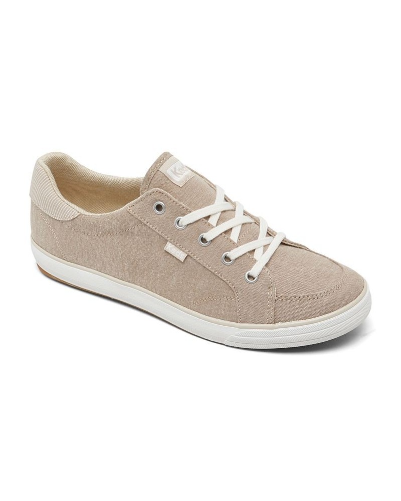 Women's Center III Chambray Casual Sneakers Tan/Beige $32.90 Shoes