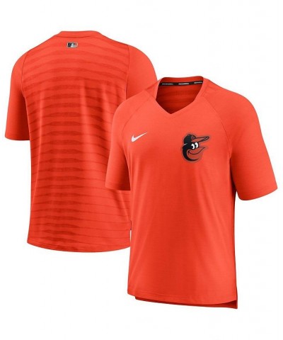 Men's Orange Baltimore Orioles Authentic Collection Pregame Performance V-Neck T-shirt $44.10 T-Shirts