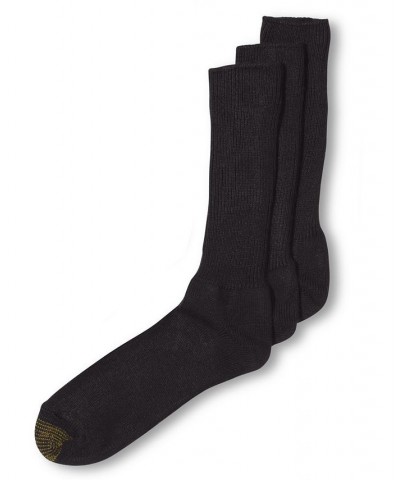 Men's 3- Pack Casual Acrylic Fluffie Socks Black $9.48 Socks