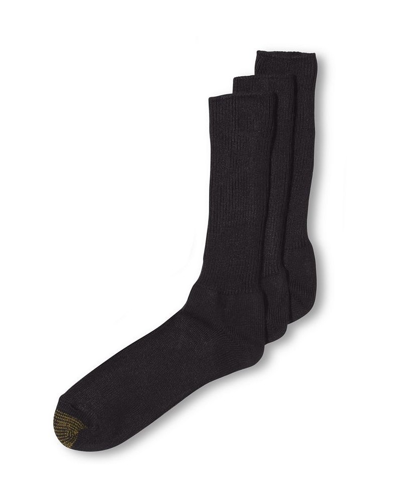 Men's 3- Pack Casual Acrylic Fluffie Socks Black $9.48 Socks