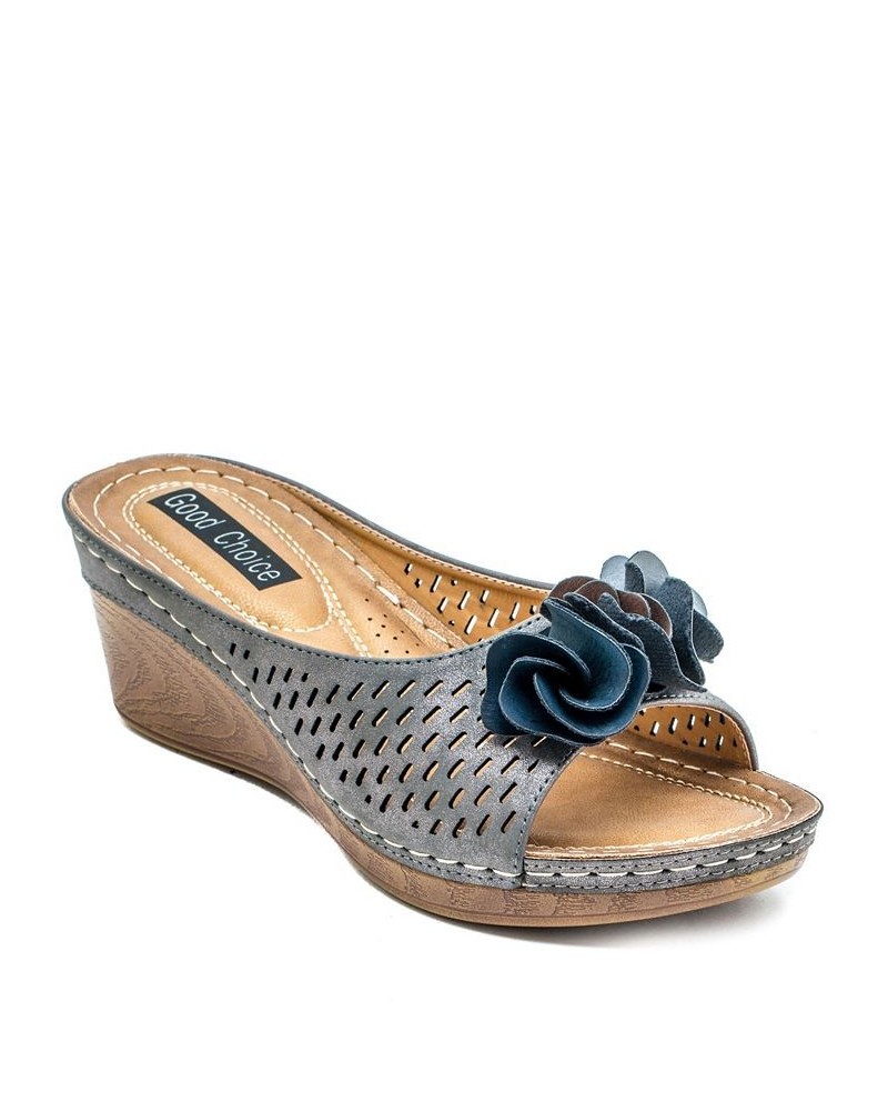 Juliet Wedge Sandal Pewter $38.25 Shoes