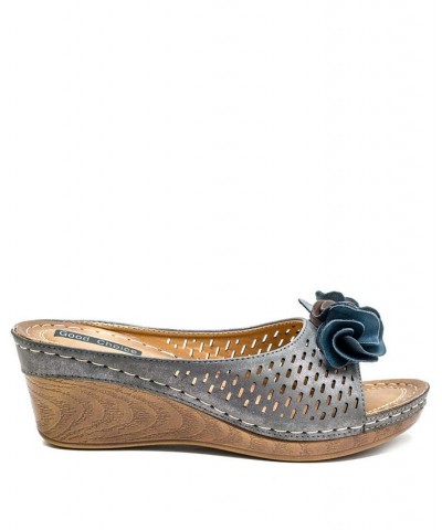 Juliet Wedge Sandal Pewter $38.25 Shoes