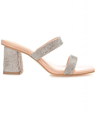 Women's Shandee Rhinestone Sandals Silver $34.10 Shoes