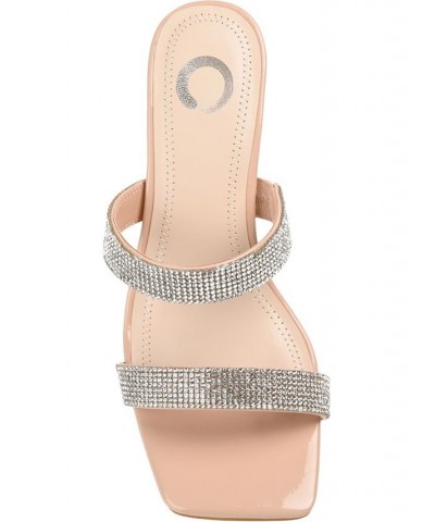 Women's Shandee Rhinestone Sandals Silver $34.10 Shoes