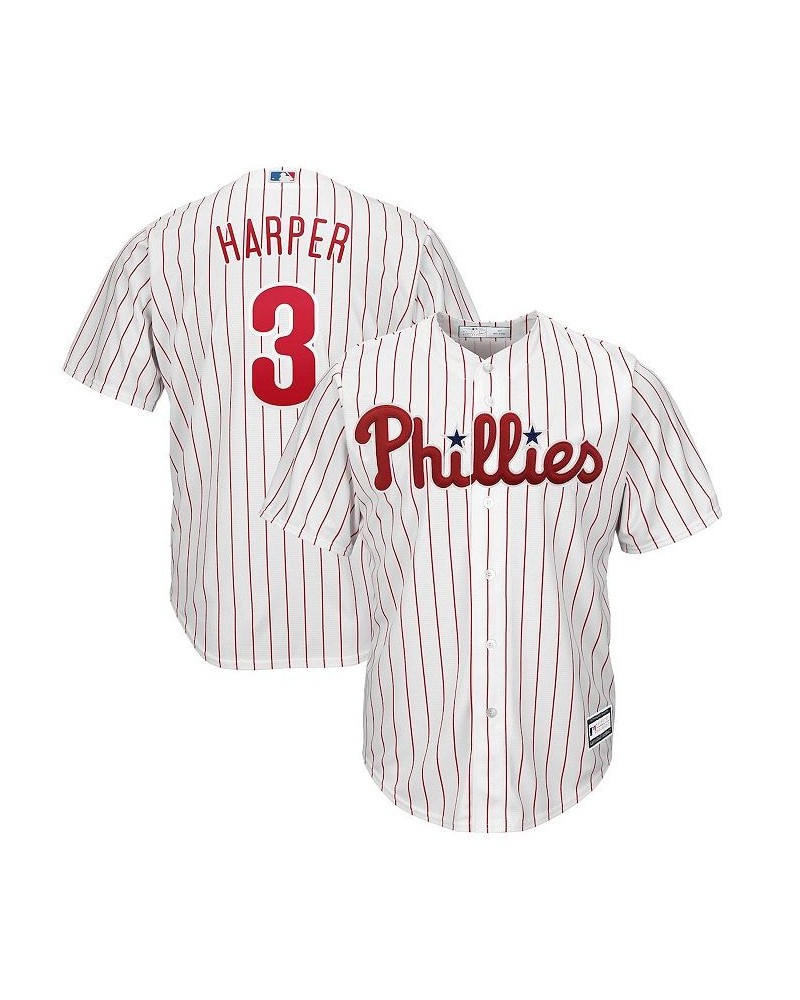 Men's Bryce Harper White Philadelphia Phillies Big and Tall Replica Player Jersey $54.60 Jersey