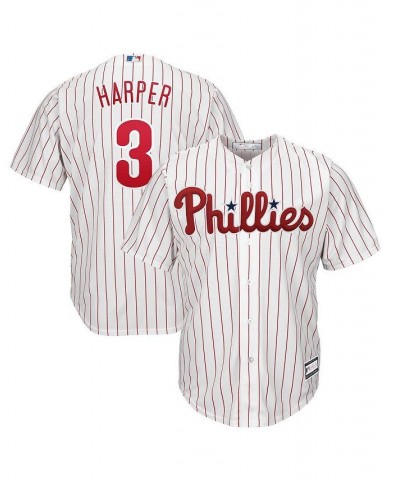 Men's Bryce Harper White Philadelphia Phillies Big and Tall Replica Player Jersey $54.60 Jersey