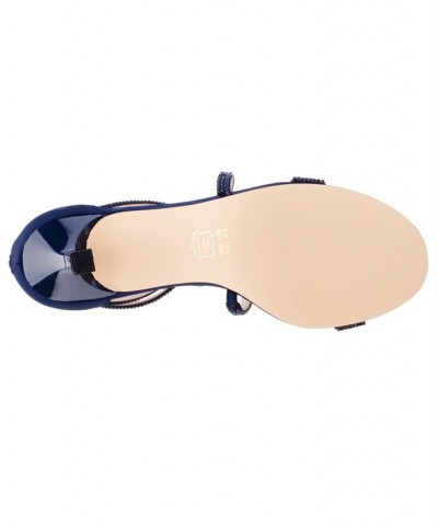 Women's Linda Evening Sandal Blue $53.41 Shoes