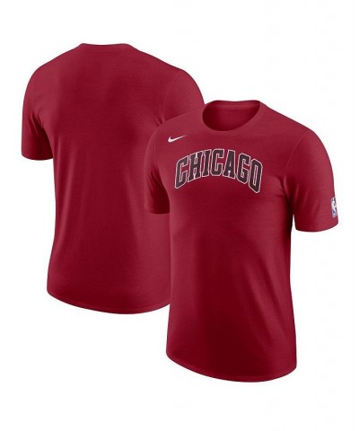 Men's Red Chicago Bulls 2022/23 City Edition Essential Logo T-shirt $26.54 T-Shirts