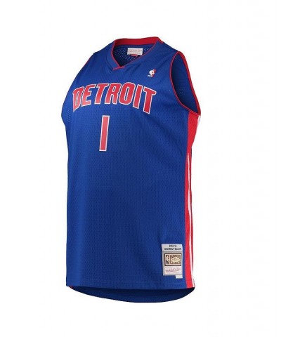 Men's Chauncey Billups Blue Detroit Pistons Big and Tall Hardwood Classics Swingman Jersey $52.50 Jersey