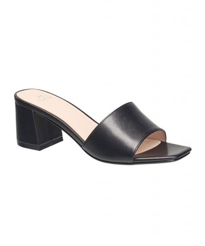 Women's Yasmine Embellished Evening Mules Sandal Black $44.88 Shoes