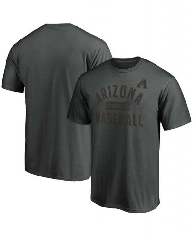 Men's Charcoal Arizona Diamondbacks Iconic Primary Pill T-shirt $16.40 T-Shirts