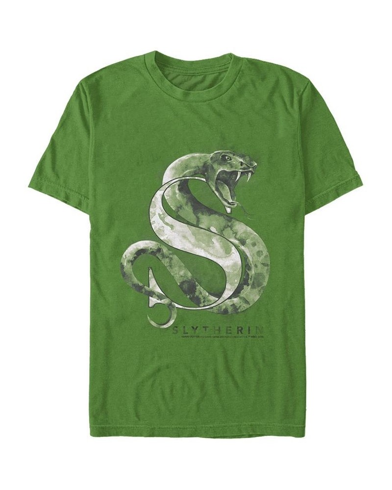 Men's Slytherin Mystic Short Sleeve Crew T-shirt Green $19.94 T-Shirts